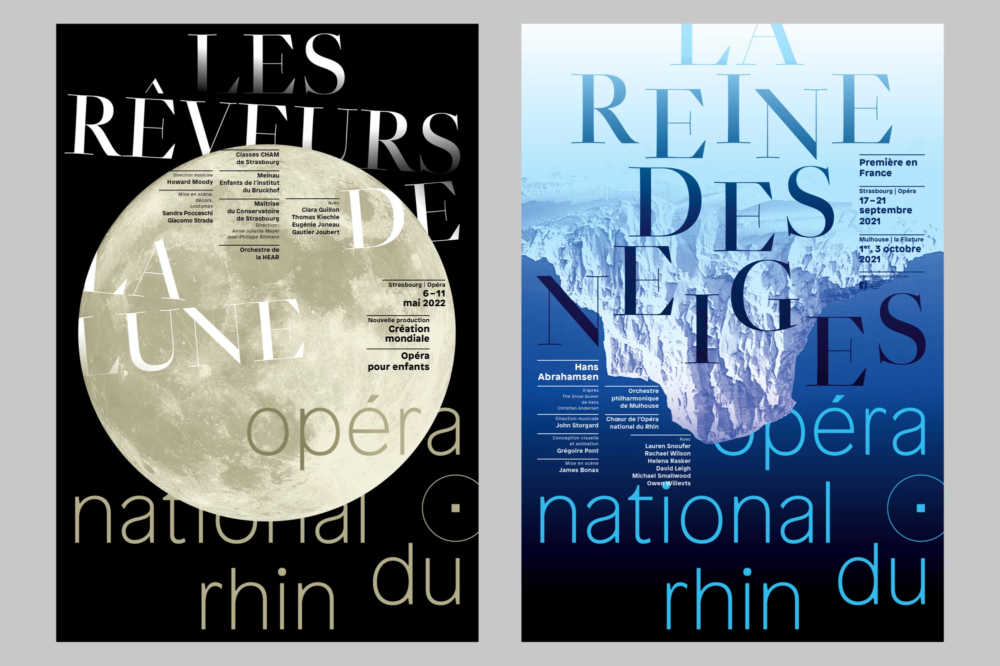 Léo Grunstein - Posters and motion graphics, Opéra national du Rhin, , 2020