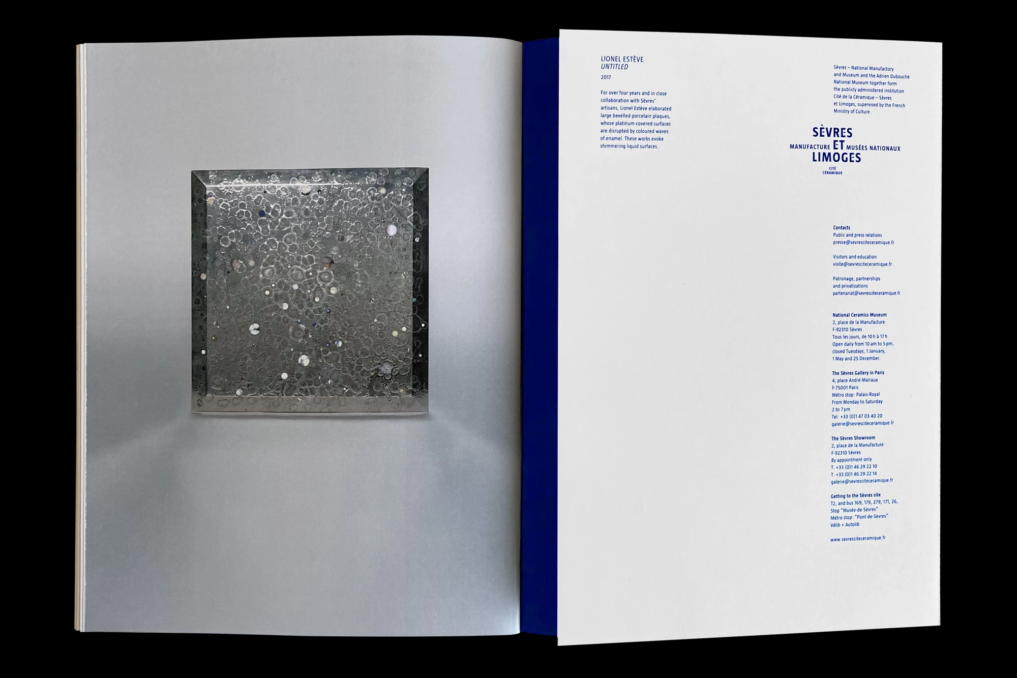 Léo Grunstein - Brochure promotionnelle, Sèvres, Manufacture et musée nationaux, Édition, 2018