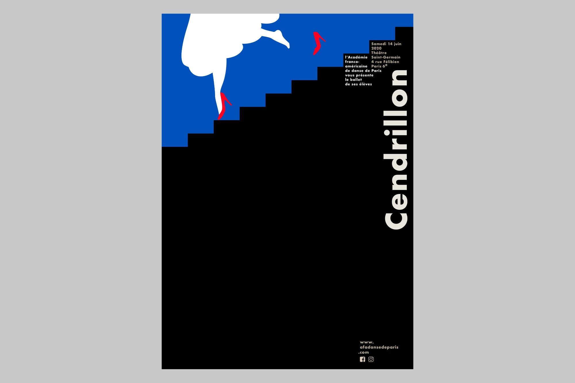 Léo Grunstein - Cinderella, Académie franco-américaine de danse de Paris , Poster, 2020