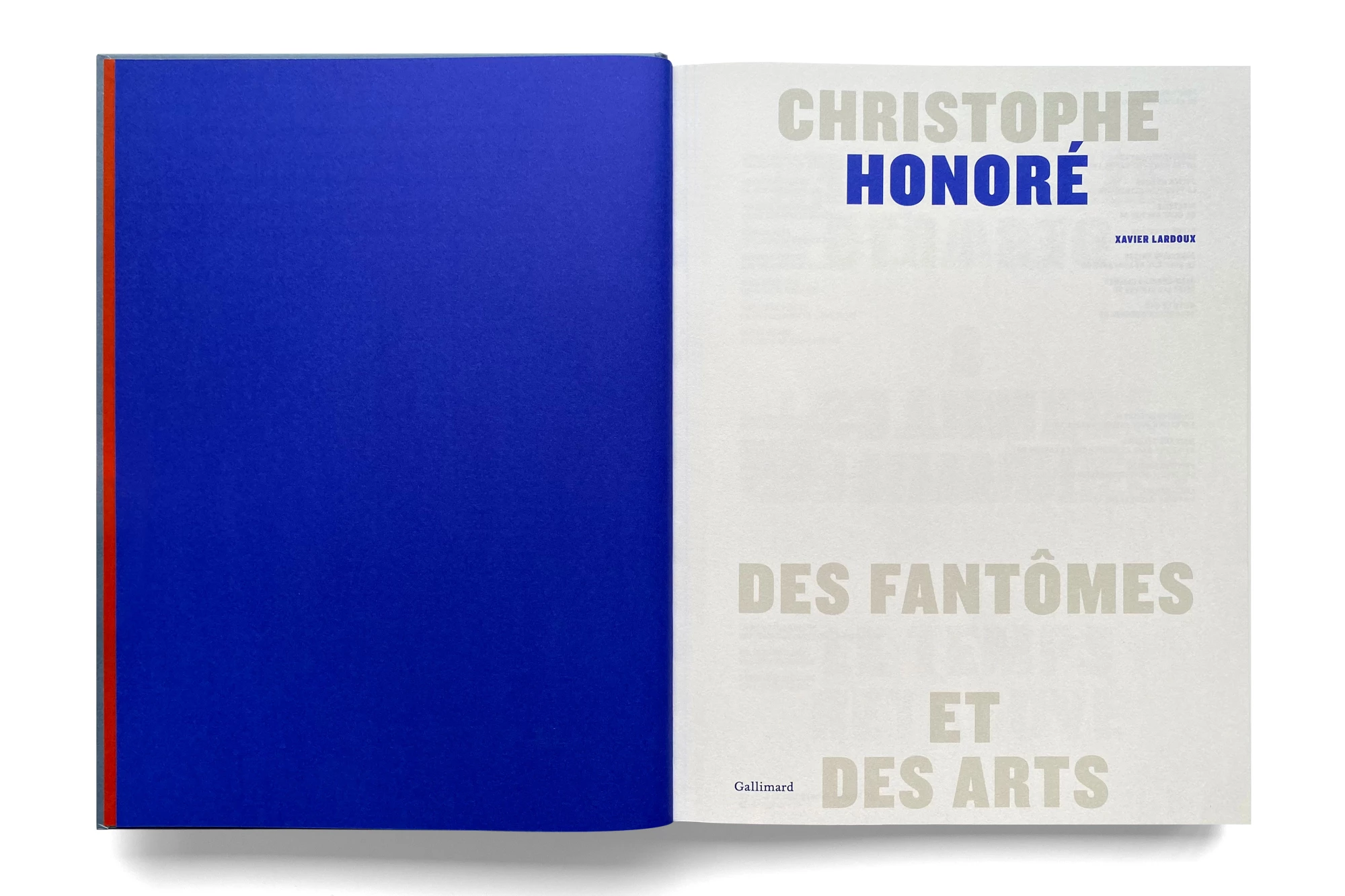 Léo Grunstein - Christophe Honoré. Des fantômes et des arts, Gallimard, Édition, 2024