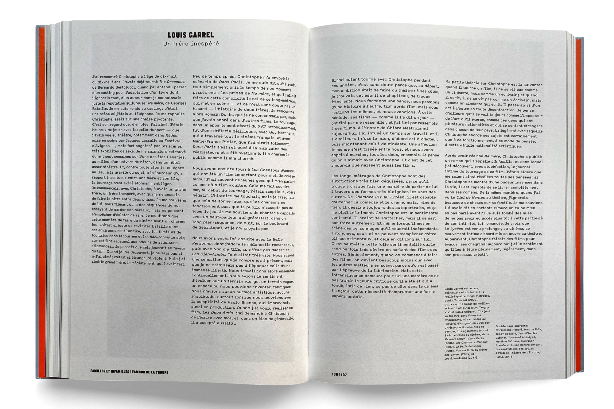 Léo Grunstein - Christophe Honoré. Des fantômes et des arts, Gallimard, Édition, 2024