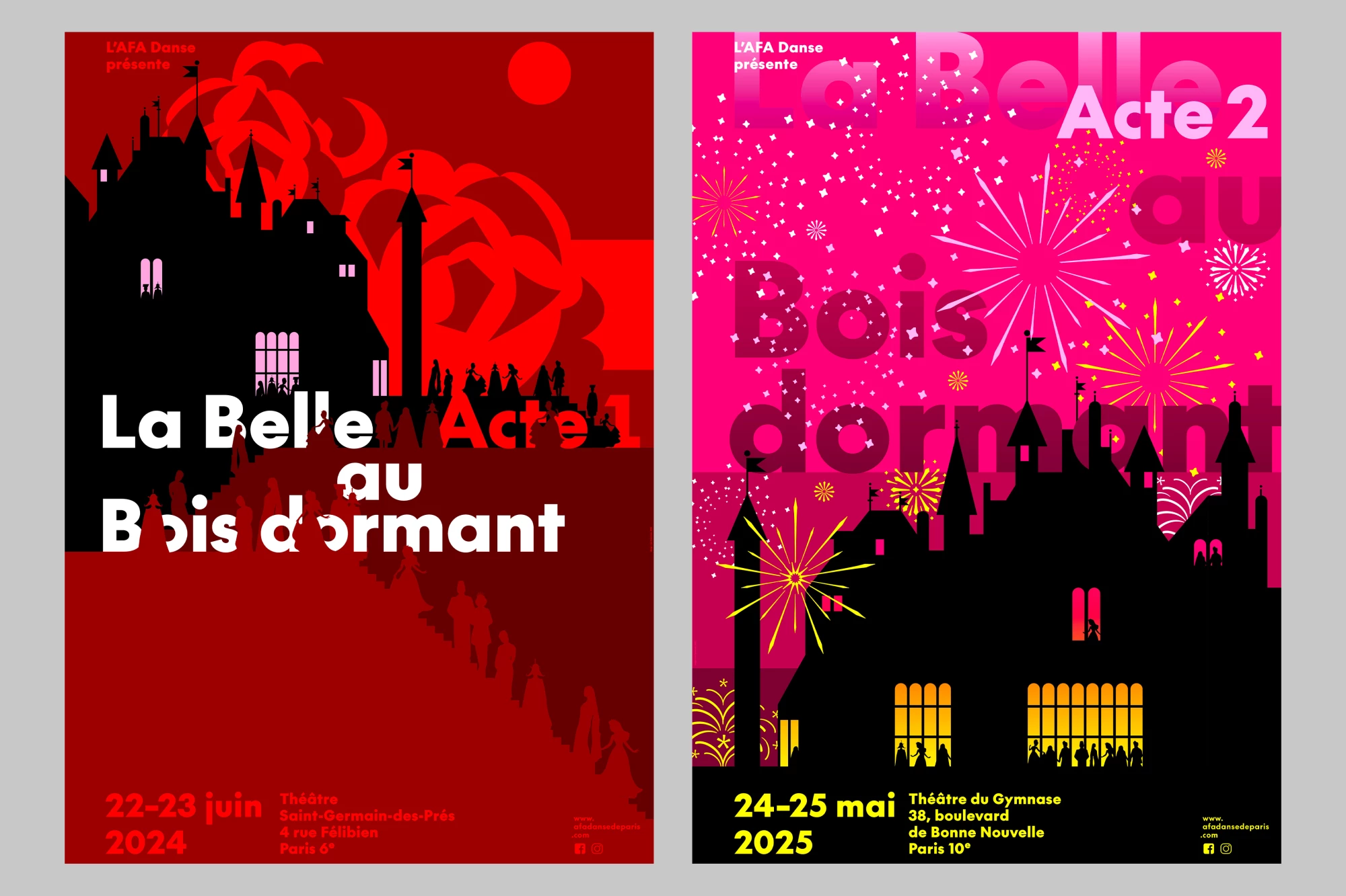 Léo Grunstein - La Belle au bois dormant, Académie franco-américaine de danse de Paris, Affiche, 2024
