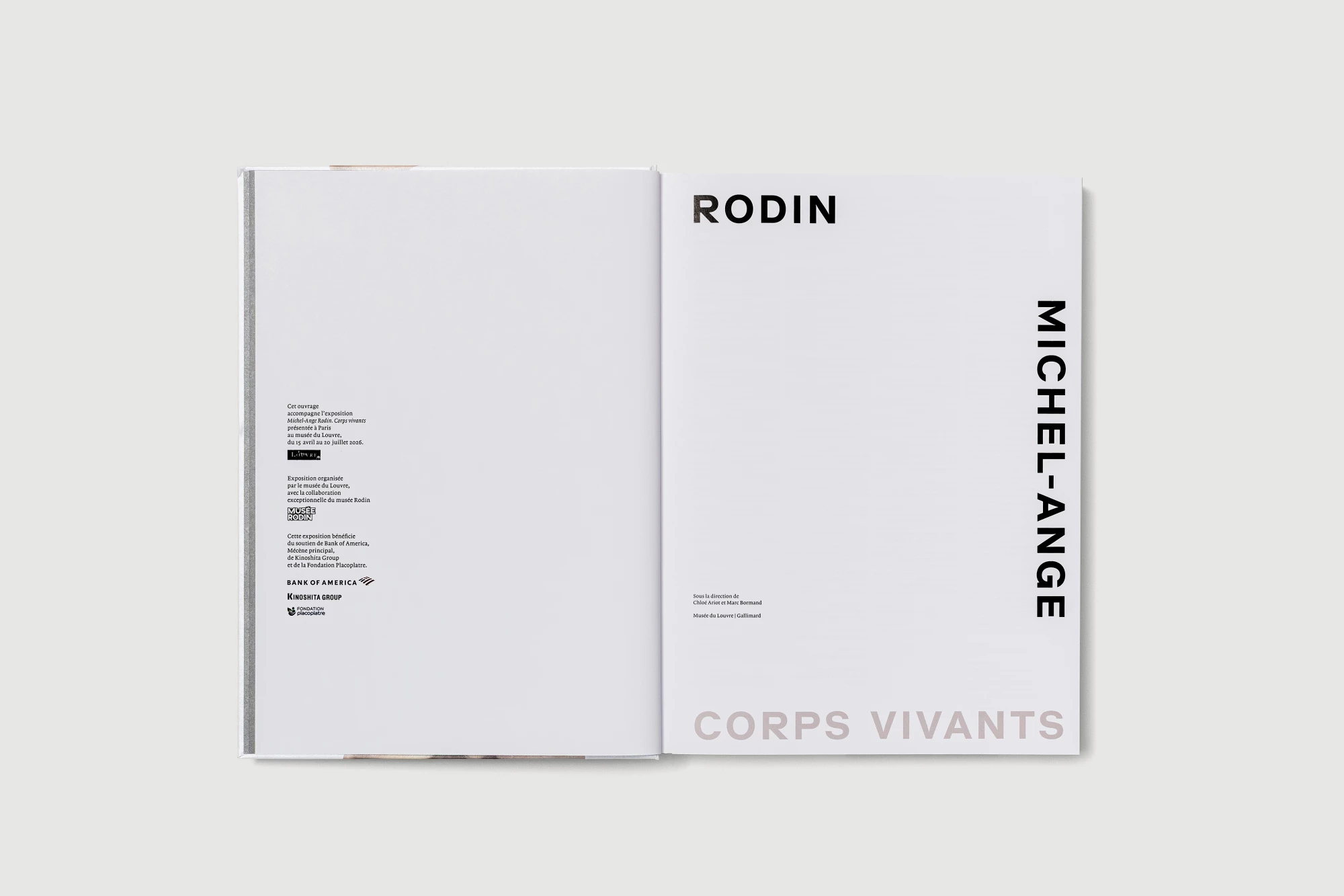 Léo Grunstein - Michel-Ange Rodin. Corps vivants, Musée du Louvre, Gallimard, Édition, 2026