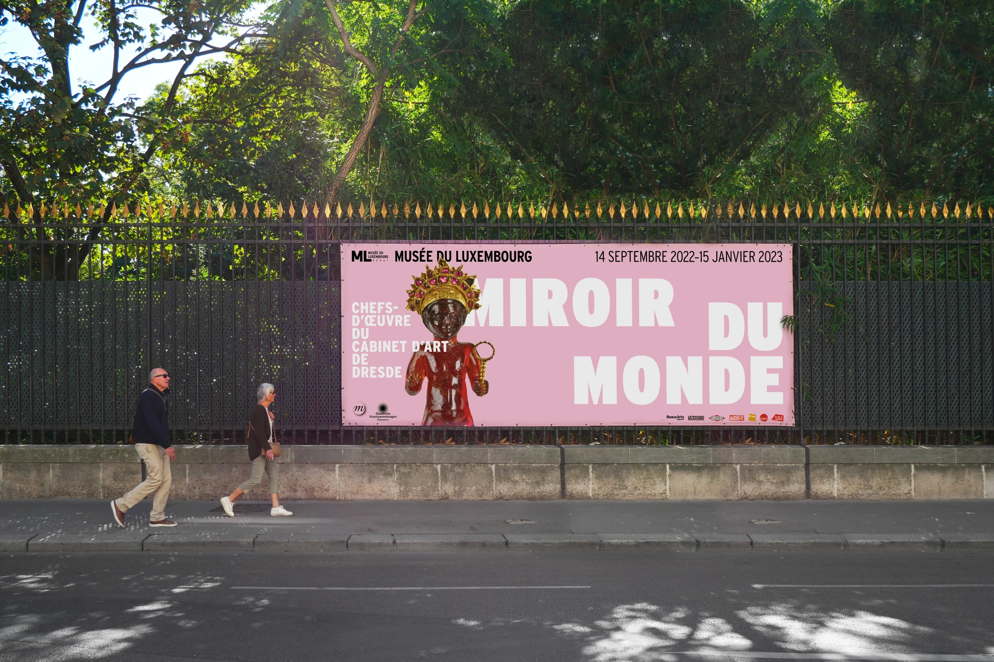 Léo Grunstein - Miroir du monde, Musée du Luxembourg, Affiche, 2022