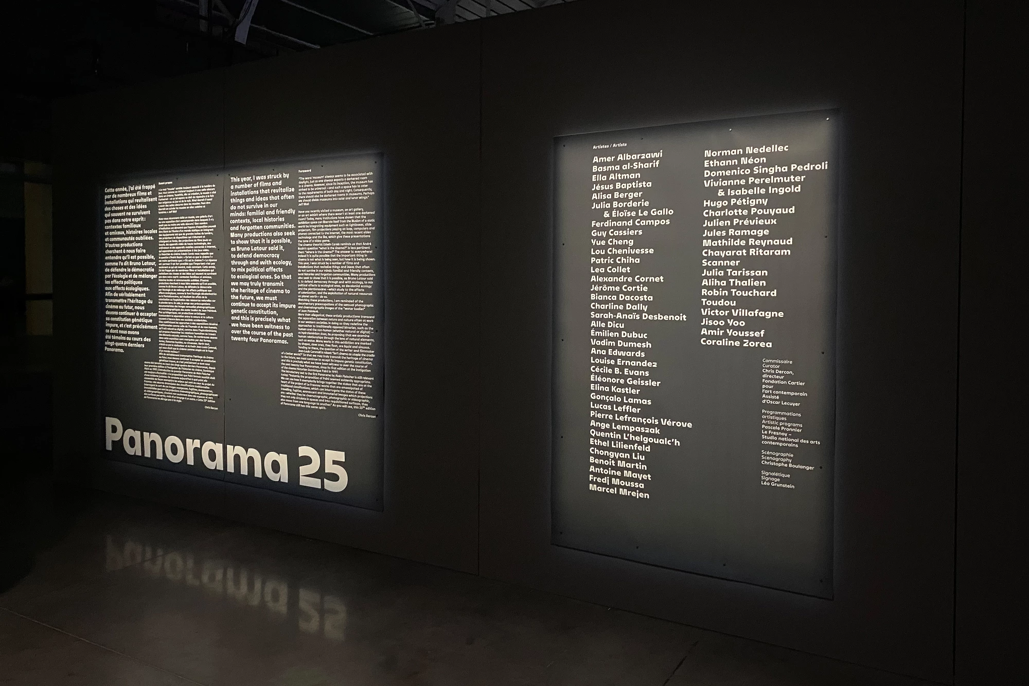 Léo Grunstein - Panorama 25 – Signalétique, Le Fresnoy – Studio national des arts contemporains, Signalétique, 2023