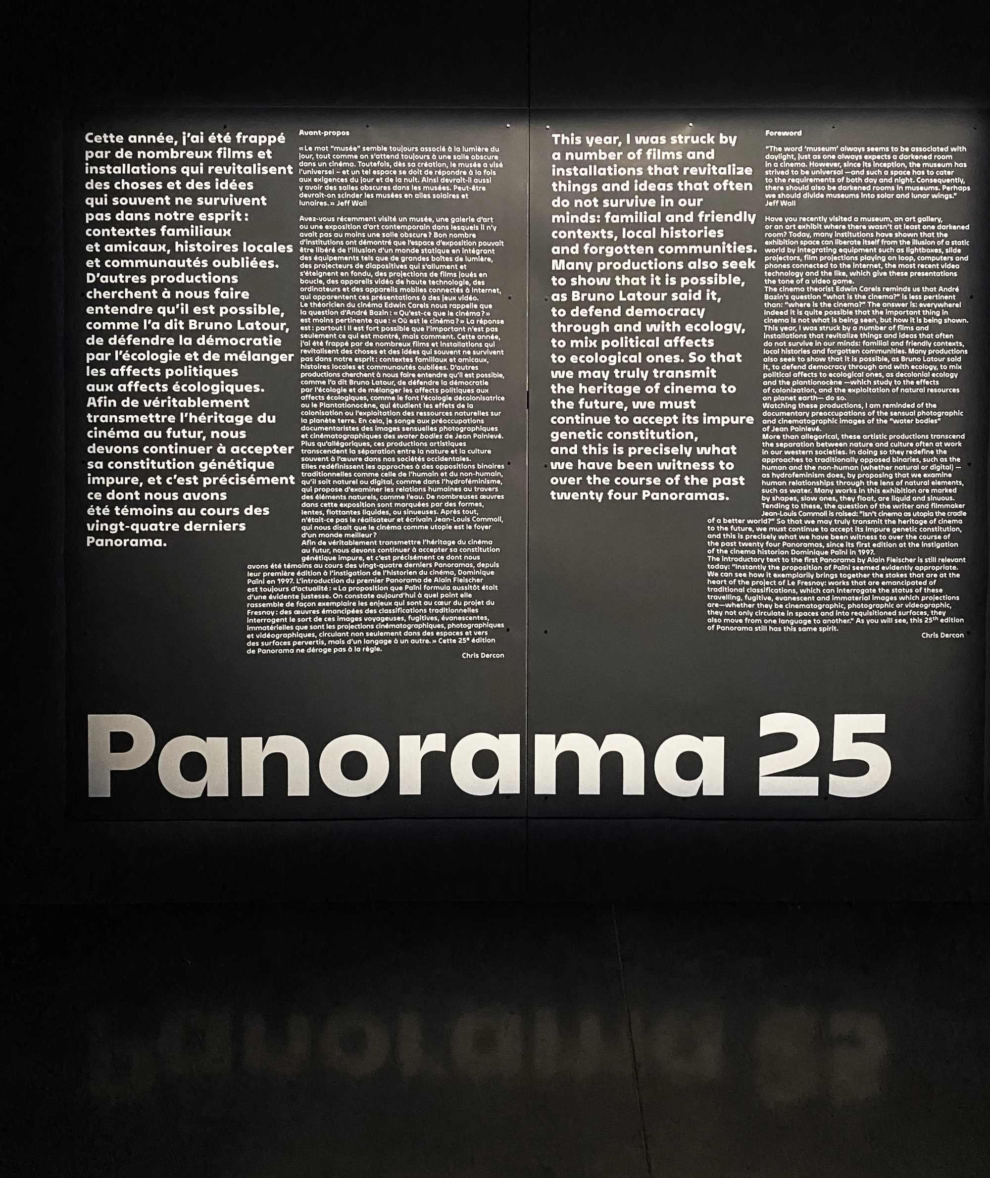 Léo Grunstein - Panorama 25 – Signalétique, Le Fresnoy – Studio national des arts contemporains, Signalétique, 2023