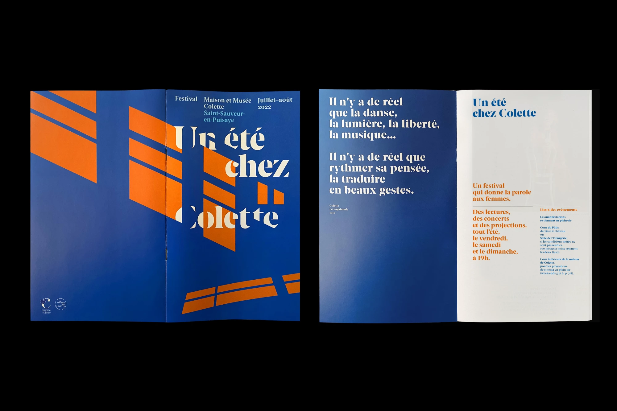 Léo Grunstein - Un été chez Colette, 2022, Maison de Colette, Affiche, Édition, Identité, 2022